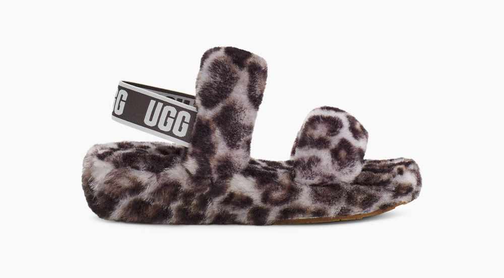 Ugg Slipper Womens - Ugg Oh Yeah Her Print Leopard - 148ZYTNKJ